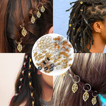 Hair Jewelry for Women Braids Dreadlock Accessories Metal Gold Hair Cuffs Decorations